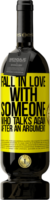 49,95 € 免费送货 | 红酒 高级版 MBS® 预订 爱上一个吵架后又说话的人 黄色标签. 可自定义的标签 预订 12 个月 收成 2016 Tempranillo