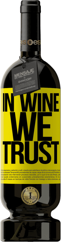 49,95 € Envoi gratuit | Vin rouge Édition Premium MBS® Réserve in wine we trust Étiquette Jaune. Étiquette personnalisable Réserve 12 Mois Récolte 2014 Tempranillo