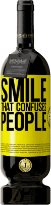 49,95 € 免费送货 | 红酒 高级版 MBS® 预订 微笑，使人困惑 黄色标签. 可自定义的标签 预订 12 个月 收成 2016 Tempranillo