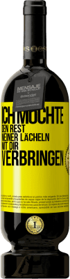 49,95 € Kostenloser Versand | Rotwein Premium Ausgabe MBS® Reserve Ich möchte den Rest meiner Lächeln mit dir verbringen Gelbes Etikett. Anpassbares Etikett Reserve 12 Monate Ernte 2014 Tempranillo