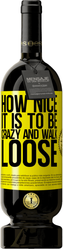 49,95 € 送料無料 | 赤ワイン プレミアム版 MBS® 予約する 夢中になって歩き回ることはどれほど素晴らしいことか 黄色のラベル. カスタマイズ可能なラベル 予約する 12 月 収穫 2016 Tempranillo