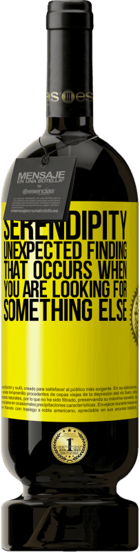 49,95 € Free Shipping | Red Wine Premium Edition MBS® Reserve Serendipity Unexpected finding that occurs when you are looking for something else Yellow Label. Customizable label Reserve 12 Months Harvest 2015 Tempranillo