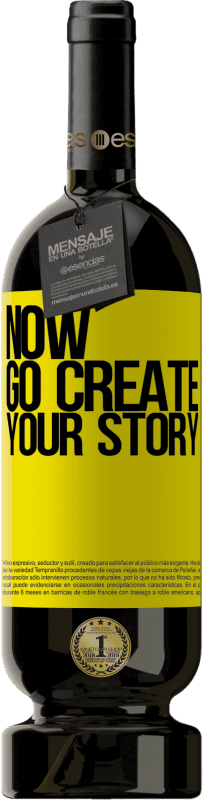 49,95 € Envoi gratuit | Vin rouge Édition Premium MBS® Réserve Now, go create your story Étiquette Jaune. Étiquette personnalisable Réserve 12 Mois Récolte 2016 Tempranillo