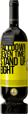49,95 € Spedizione Gratuita | Vino rosso Edizione Premium MBS® Riserva Falldown seven times. Stand up eight Etichetta Gialla. Etichetta personalizzabile Riserva 12 Mesi Raccogliere 2015 Tempranillo