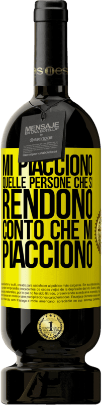 49,95 € Spedizione Gratuita | Vino rosso Edizione Premium MBS® Riserva Mi piacciono quelle persone che si rendono conto che mi piacciono Etichetta Gialla. Etichetta personalizzabile Riserva 12 Mesi Raccogliere 2015 Tempranillo