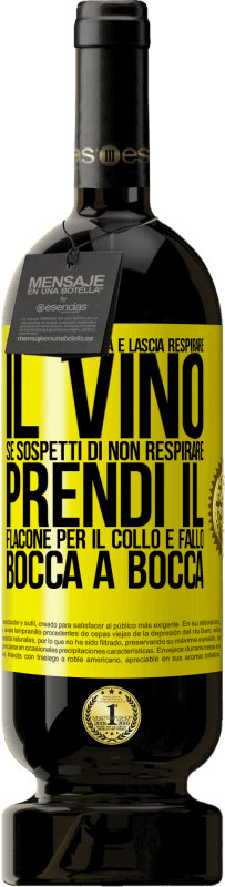 49,95 € Spedizione Gratuita | Vino rosso Edizione Premium MBS® Riserva Apri questa bottiglia e lascia respirare il vino. Se sospetti di non respirare, prendi il flacone per il collo e fallo bocca Etichetta Gialla. Etichetta personalizzabile Riserva 12 Mesi Raccogliere 2015 Tempranillo