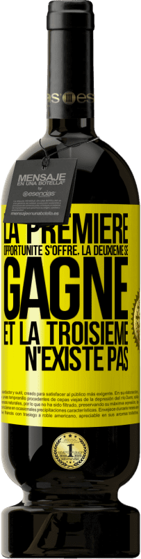 49,95 € Envoi gratuit | Vin rouge Édition Premium MBS® Réserve La première opportunité s'offre, la deuxième se gagne et la troisième n'existe pas Étiquette Jaune. Étiquette personnalisable Réserve 12 Mois Récolte 2015 Tempranillo