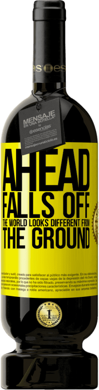 49,95 € 免费送货 | 红酒 高级版 MBS® 预订 来吧跌倒。世界看起来与地面不同 黄色标签. 可自定义的标签 预订 12 个月 收成 2015 Tempranillo