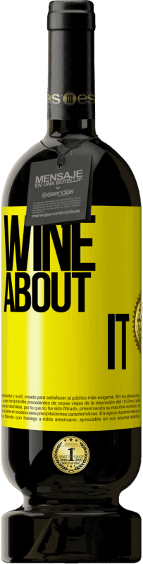 49,95 € 送料無料 | 赤ワイン プレミアム版 MBS® 予約する Wine about it 黄色のラベル. カスタマイズ可能なラベル 予約する 12 月 収穫 2014 Tempranillo