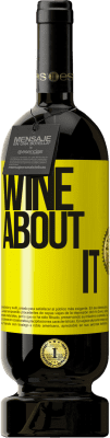 49,95 € Kostenloser Versand | Rotwein Premium Ausgabe MBS® Reserve Wine about it Gelbes Etikett. Anpassbares Etikett Reserve 12 Monate Ernte 2014 Tempranillo