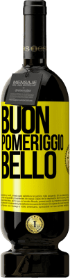 49,95 € Spedizione Gratuita | Vino rosso Edizione Premium MBS® Riserva Buon pomeriggio, bello Etichetta Gialla. Etichetta personalizzabile Riserva 12 Mesi Raccogliere 2014 Tempranillo