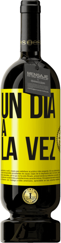 49,95 € Envío gratis | Vino Tinto Edición Premium MBS® Reserva Un día a la vez Etiqueta Amarilla. Etiqueta personalizable Reserva 12 Meses Cosecha 2016 Tempranillo