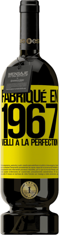 49,95 € Envoi gratuit | Vin rouge Édition Premium MBS® Réserve Fabriqué en 1967. Vieilli à la perfection Étiquette Jaune. Étiquette personnalisable Réserve 12 Mois Récolte 2016 Tempranillo