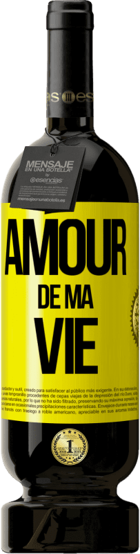 49,95 € Envoi gratuit | Vin rouge Édition Premium MBS® Réserve Amour de ma vie Étiquette Jaune. Étiquette personnalisable Réserve 12 Mois Récolte 2015 Tempranillo