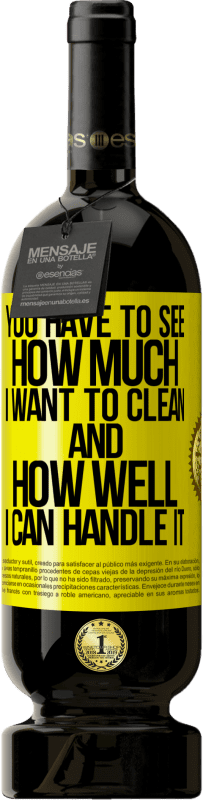 49,95 € 送料無料 | 赤ワイン プレミアム版 MBS® 予約する あなたは私がどれだけ掃除したいのか、そして私がそれをどれだけうまく処理できるのかを見なければなりません 黄色のラベル. カスタマイズ可能なラベル 予約する 12 月 収穫 2016 Tempranillo