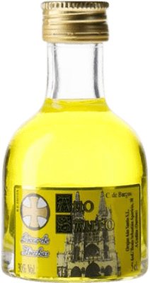 1,95 € 送料無料 | オルホ スペイン産の酒粕蒸留酒 Año Santo Aguardientes ガリシア スペイン ミニチュアボトル 5 cl Hierbas — ハーブ