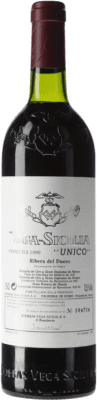 1 252,95 € Бесплатная доставка | Красное вино Vega Sicilia Único Гран Резерва 1990 D.O. Ribera del Duero Кастилия-Леон Испания Tempranillo — Темпранильо, Cabernet Sauvignon — Каберне Совиньон 75 cl