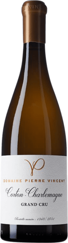 2 087,95 € Envio grátis | Vinho Branco Pierre Vincent Grand Cru A.O.C. Corton-Charlemagne Borgonha França 75 cl