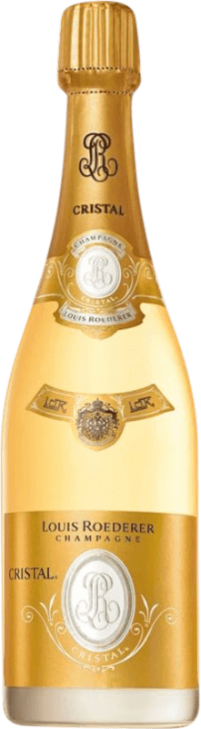 3 589,95 € Kostenloser Versand | Weißer Sekt Louis Roederer Cristal Brut — Herb A.O.C. Champagne Champagner Frankreich Doppelmagnum Jeroboam-Flasche 3 L