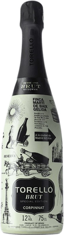 23,95 € Spedizione Gratuita | Spumante Bianco Torelló Madrid Brut Speciale, Edizione Limitata Corpinnat Catalogna Spagna 75 cl