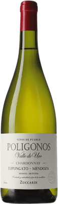 29,95 € Envío gratis | Vino Blanco Zuccardi Polígonos I.G. Mendoza Mendoza Argentina Chardonnay 75 cl