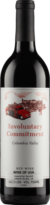 45,95 € Envio grátis | Vinho Tinto Andrew Will Involuntary Commitment Washington Estados Unidos Merlot, Cabernet Sauvignon, Cabernet Franc 75 cl