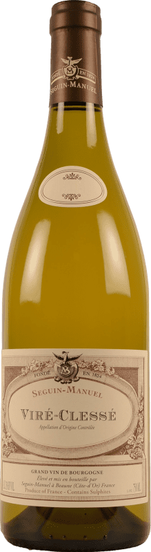 43,95 € Envío gratis | Vino Blanco Seguin-Manuel A.O.C. Viré-Clessé Borgoña Francia Chardonnay 75 cl
