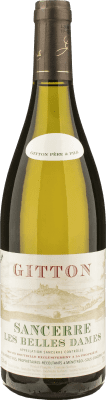 43,95 € 免费送货 | 白葡萄酒 Domaine Gitton Les Belles Dames A.O.C. Sancerre 卢瓦尔河 法国 Sauvignon — 苏维浓 75 cl