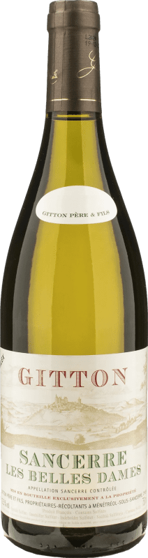 43,95 € 免费送货 | 白葡萄酒 Domaine Gitton Les Belles Dames A.O.C. Sancerre 卢瓦尔河 法国 Sauvignon — 苏维浓 75 cl