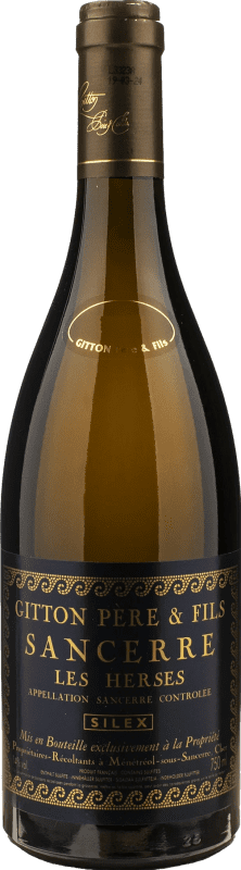 46,95 € 免费送货 | 白葡萄酒 Domaine Gitton Les Herses Silex A.O.C. Sancerre 卢瓦尔河 法国 Sauvignon — 苏维浓 75 cl