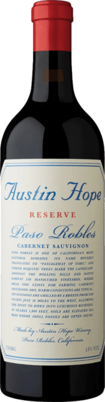 247,95 € Kostenloser Versand | Rotwein Hope Austin Reserve — Gereift Kalifornien Vereinigte Staaten Cabernet Sauvignon 75 cl