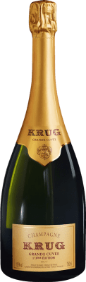 388,95 € 送料無料 | 白のスパークリングワイン Krug 173ème Grande Cuvée, 限定版 A.O.C. Champagne シャンパン フランス Pinot Noir — ピノ・ノワール, Chardonnay — シャルドネ, Pinot Meunier — ピノ・ムニエ 75 cl