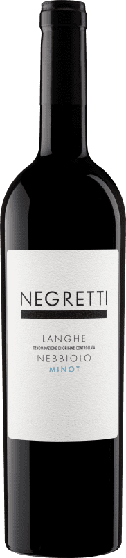 27,95 € Spedizione Gratuita | Vino Rosso Negretti Minot D.O.C. Langhe Piemonte Italia Nebbiolo 75 cl
