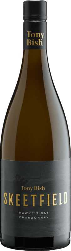 87,95 € Envio grátis | Vinho Branco Tony Bish Skeetfield I.G. Hawkes Bay Hawke's Bay Nova Zelândia Chardonnay 75 cl