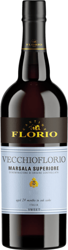 28,95 € 免费送货 | 甜葡萄酒 Florio 特级 Vecchio — 老 D.O.C. Marsala 西西里岛 意大利 75 cl