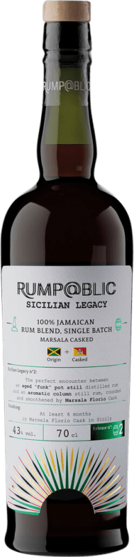 64,95 € 送料無料 | ラム Illva Saronno Rump@blic Legacy Jamaica シチリア島 イタリア 70 cl