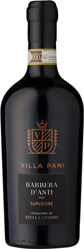 16,95 € Envio grátis | Vinho Tinto Mondo del Vino Villa Pani Superior D.O.C. Barbera d'Asti Piemonte Itália 75 cl