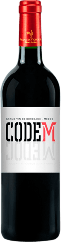 16,95 € Бесплатная доставка | Красное вино Producta Vignoble Code M A.O.C. Médoc Бордо Франция Merlot — Мерло, Cabernet Sauvignon — Каберне Совиньон 75 cl
