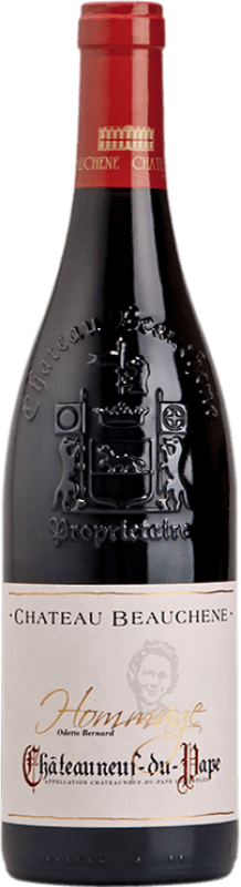 59,95 € Envio grátis | Vinho Tinto Château Beauchene Hommage à Odette Bernard A.O.C. Châteauneuf-du-Pape Rhône França Syrah, Garnacha — Grenache, Mourvèdre 75 cl