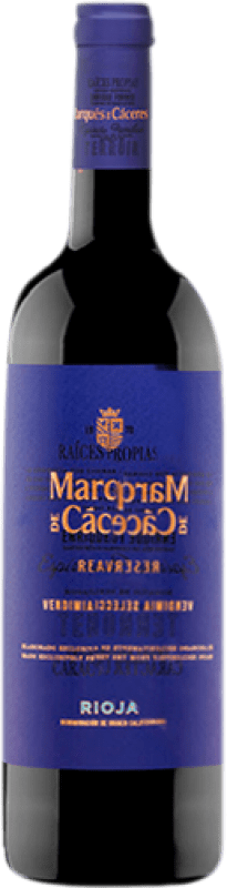 16,95 € Envio grátis | Vinho Tinto Marqués de Cáceres Reserva D.O.Ca. Rioja La Rioja Espanha Tempranillo 75 cl