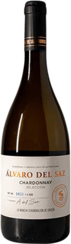 12,95 € Spedizione Gratuita | Vino Bianco Del Saz Álvaro Botte D.O. La Mancha Castilla-La Mancha Spagna Chardonnay 75 cl