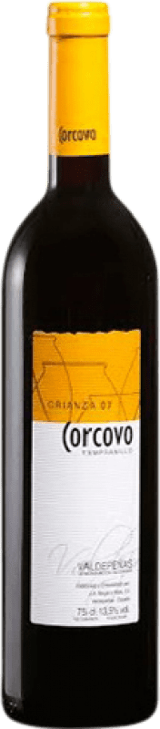 7,95 € 送料無料 | 赤ワイン Megía Corcovo Crianza — クリアンサ D.O. Valdepeñas カスティーリャ・ラ・マンチャ スペイン Tempranillo — テンプラニーリョ 75 cl