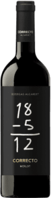 6,95 € Kostenloser Versand | Rotwein Alcardet Correcto I.G.P. Vino de la Tierra de Castilla Kastilien-La Mancha Spanien Merlot 75 cl