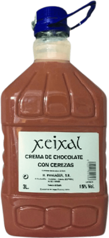 36,95 € Envío gratis | Crema de Licor Xeixal España Garrafa 3 L Cereza, Chocolate