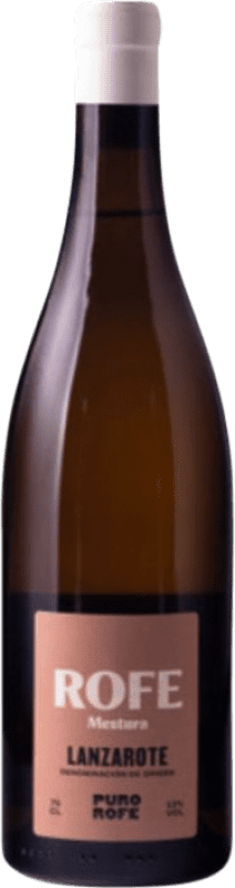 41,95 € Envío gratis | Vino Blanco Puro Rofe Mestura D.O. Lanzarote Islas Canarias España Malvasía, Listán 75 cl