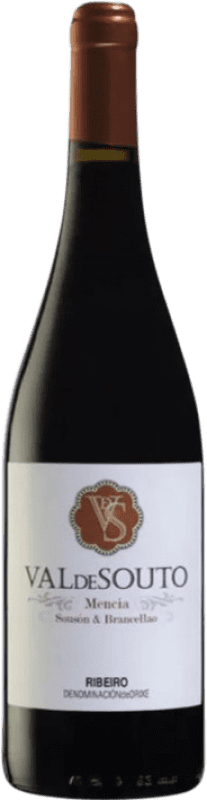 8,95 € Kostenloser Versand | Rotwein Val de Souto D.O. Ribeiro Galizien Spanien Mencía, Brancellao, Caíño 75 cl