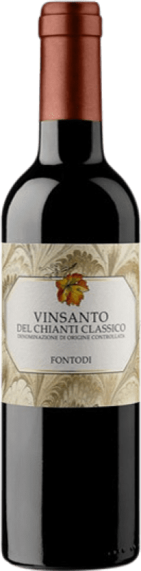 93,95 € Spedizione Gratuita | Vino Dolce Fontodi Vinsanto D.O.C.G. Chianti Toscana Italia Malvasia, Sangiovese Mezza Bottiglia 37 cl