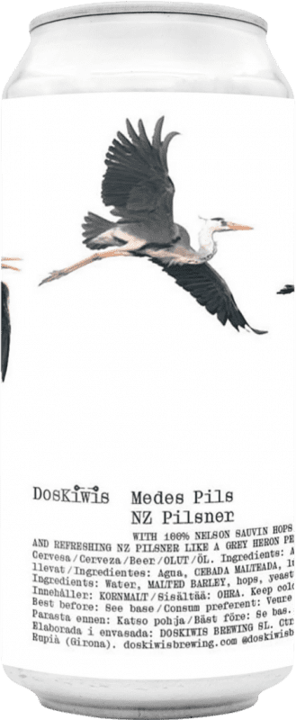 6,95 € Spedizione Gratuita | Birra Doskiwis Medes Pilsener Spagna Lattina Medium 4 cl