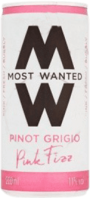 3,95 € 送料無料 | ロゼワイン Most Wanted Pink — ピンク 若い イギリス 缶 20 cl