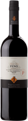 49,95 € 免费送货 | 加强葡萄酒 Fernando de Castilla Fino — 菲诺 D.O. Jerez-Xérès-Sherry 安达卢西亚 西班牙 5 岁 大瓶 — Magnum 1,5 L